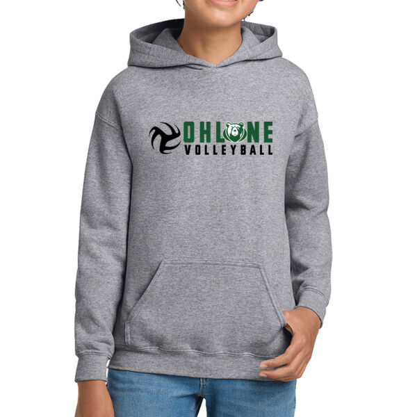 Ohlone Volleyball Youth Heavy Blend Hooded Sweatshirt Thumbnail