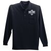 Long Sleeve Silk Touch Polo with Pocket Thumbnail